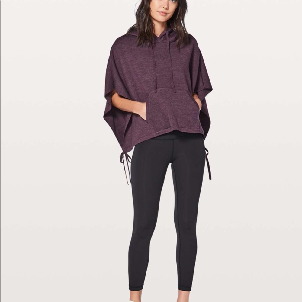 LULULEMON Merino Wool Hooded Poncho - one size